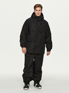 Femmes hommes hiver extérieur <span class=keywords><strong>Ski</strong></span> costume col montant coupe-vent imperméable solide motif fermeture à glissière transfrontalière nouveau Design - Product Image 5