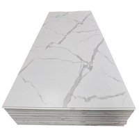 Panel Papan PVC Efek Marmer UV untuk Latar Belakang TV, Dinding, Wainscoting - Bebas Cat, Tahan Air