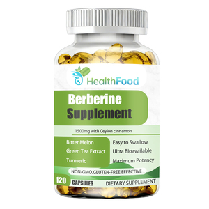 High Quality Berberine Capsules with Berberine HCI Metabolic Health and Detoxification Help Promote Intestinal Health Capsules - Product Image 1