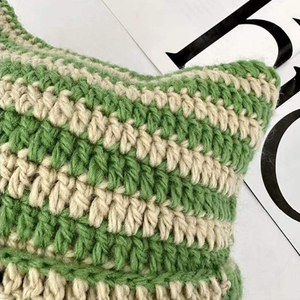 Mèo Tai Beanie Hat với Lamb Fleece Cuff dễ thương Crochet sọ cap trượt tuyết ngoài trời Slouchy hat hat Nhà cung cấp - Product Image 5