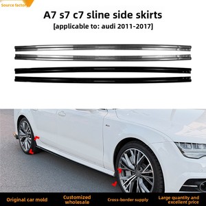 Minigonne laterali per auto, spoiler per carrozzeria, kit di modifica per <span class=keywords><strong>Audi</strong></span> <span class=keywords><strong>A7</strong></span>/S7/C7/S-Line (2011-2017) per lo styling esterno - Product Image 5