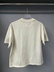 Camisetas Blancas Lisas para Hombre de Alta Calidad, 250 Gramos, 100% Algodón, Estilo Desgastado con Lavado Ácido, Corte Holgado, Estilo Urbano, Entrega Rápida - Product Image 3