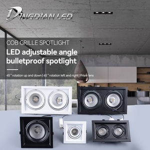 <span class=keywords><strong>2025</strong></span> nhà máy New <span class=keywords><strong>LED</strong></span> Đen vỏ màu trắng vuông thay đổi độ sáng COB trần <span class=keywords><strong>LED</strong></span> Đèn Downlight 7 Wát độ có thể điều chỉnh Trần Đèn tại chỗ - Product Image 2