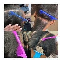Vente en gros d'outils d'extension de cheveux peigne de séparation personnalisé peigne de séparation de poils de queue de rat résistant à la chaleur logo personnalisé