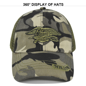 Casquette de baseball sportive haut de gamme pour hommes et femmes avec dos en maille camouflage, imprimé opérations spéciales, protection solaire et ajustement confortable - Product Image 4