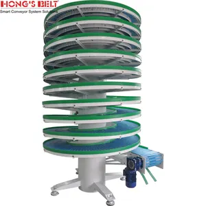 Hongsbelt-transportador de refrigeración en espiral para pan, cinta transportadora en espiral Flexible