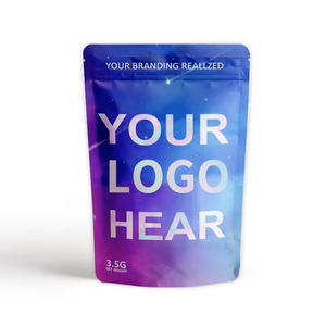 Tas kemasan makanan kantong berdiri kemasan Baggies lumut laut kedap udara kustom kantung plastik aluminium kunci ritsleting segel ulang - Product Image 5