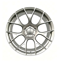 Nuevas Llantas de Carreras de 18-22 Pulgadas, Plateadas, con Acabado Mecanizado, Monobloque, Forjadas en Aleación de Aluminio, 25mm ET, Ajuste Universal, Garantía de por Vida