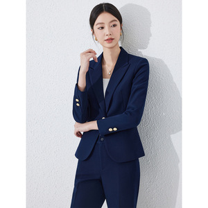 Women's Professional Suit Set Polyester Worsted Anti-Wrinkle Office Lady Autumn Full Sleeve - Product Image 3