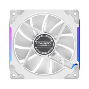 Lovingcool ARGB RGB 12V LED <span class=keywords><strong>CPU</strong></span> <span class=keywords><strong>Gaming</strong></span> Ventilador de refrigeración con conector de 4 pines PWM Control de velocidad Radiador de refrigeración de computadora para caja de PC - Product Image 5