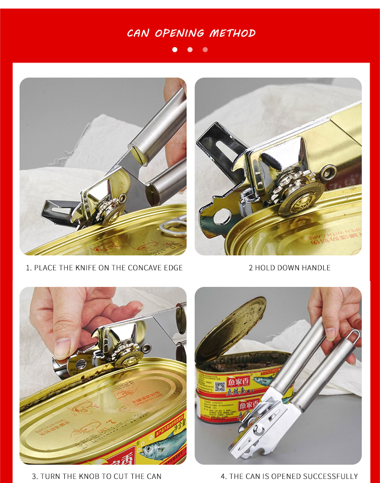 AMAZON TOP SELLER KITCHEN ACCESSORIES MULTIFUNCTION CAN BOTTLE OPENER COCINA MANUAL CAN TIN OPENER STAINLESS STEEL CAN OPENER