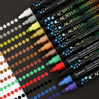 Marqueur de tatouage temporaire lavable pour la peau Baiyi Stationery GN6100, double face, effaçable, acrylique, 24 couleurs, pour l'exportation