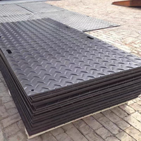 Alfombrillas de protección de suelo para excavadoras de servicio pesado con enclavamiento de lámina de plástico 4x8