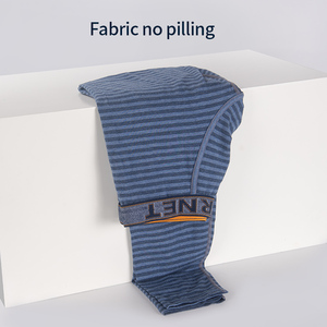 Tissu personnalisé en usine pantalons longs pour hommes bande élastique de marque sous-vêtement <span class=keywords><strong>thermique</strong></span> pour hommes sans couture <span class=keywords><strong>caleçon</strong></span> à rayures longues - Product Image 5