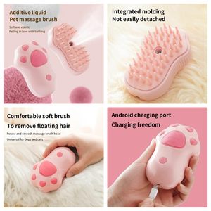 Tek tıklama sprey temizleme epilasyon buhar anti-uçan saç elektrikli Pet sprey tarak - Product Image 4