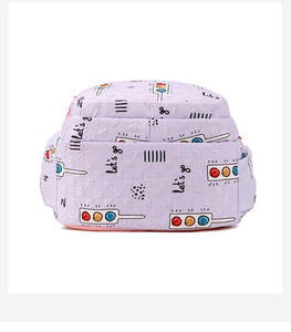 Sublimated Printing Nylon Waterproof Two-Wheel <b>Pull</b> Rod School Backpack Students <b>Trolley</b> Backpack - Product Image 5