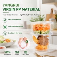 Vasos Desechables de PP de 5oz para Preparación de Comidas, Apilables, Aptos para Microondas, Recipientes para Salsas