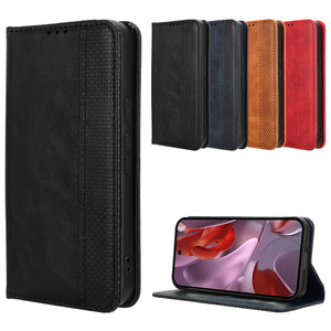 Funda de teléfono de cuero con billetera de patrón Retro con hebilla magnética para Google Pixel 9A - Product Image 6