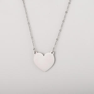 Donne Nuovi Gioielli In Oro Placcato In Acciaio Inox Inciso <span class=keywords><strong>Collana</strong></span> di Fascino Del Cuore - Product Image 3