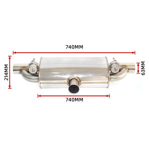 <span class=keywords><strong>Silencieux</strong></span> d'échappement DEX Valvetronic type T universel avec valve, en acier inoxydable, kit de commande de coupure de sonorisation à valve sous vide - Product Image 2
