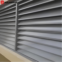 Fenêtre à persiennes en aluminium Rolansini AS2047, écran de fenêtre anti-impact, fenêtre résistante aux ouragans, fenêtre à persiennes en aluminium pour salle de bain