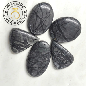 Pierres précieuses naturelles pour la fabrication de bijoux, vente en gros de cristaux de jaspe en vrac, prêts à être expédiés, 100% authentiques, cabochons de jaspe Picasso - Product Image 1