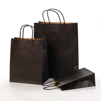 Sacs en papier kraft brun et blanc personnalisables, réutilisables, pour l'emballage alimentaire, le shopping et les plats à emporter, avec votre propre logo, vente en gros