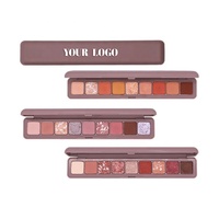 Keluaran Baru 9 Warna Keyboard Ujung Jari Eye Shadow Palet Eye Shadow Tahan Air dengan Nama Merek Anda Sendiri
