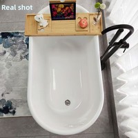 Baignoire autoportante en acrylique sans installation, design moderne, pour usage domestique en petits espaces, spa indépendant mobile, mini-baignoire pour personnes âgées