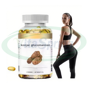 Gels mous de konjac <span class=keywords><strong>Glucomannane</strong></span> biologique de marque privée VitaSpring gélule de complément amincissant au konjac Halal <span class=keywords><strong>glucomannane</strong></span> - Product Image 1