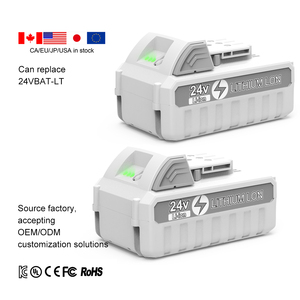 Bộ pin thay thế Snow Joe 24V, Lithium-ion, sạc lại được, dung lượng cao 4.0Ah 6.0Ah, bền bỉ, nguồn năng lượng cho dụng cụ điện - Product Image 1