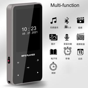 Touch Screen <b>MP3</b> MP4 <b>Player</b> BT 5.0 Portable Sports Student Reading with TF Card Slot FM Radio Recorder Pedometer - Product Image 4