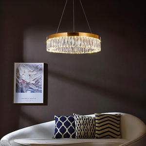 Nordic Style Iron Crystal LED Pendant Light Modern Rectangle <b>Chandelier</b> Large Middle Sizes Remote Living Room Bedroom Villa - Product Image 3