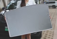 Pare-soleil magnétique rétractable en graphène pour toit ouvrant Tesla Model 3/Y, motif géométrique, type carte, pour voiture