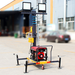 6M LED Trailer di động nâng Trailer-Loại thủy lực nâng tháp chiếu sáng di động - Product Image 1