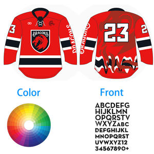 Nuovo placcaggio personalizzato OEM maglie da Hockey ricamate a volontà squadra sublimazione Hockey uniforme da Hockey veloce Turnaround Jersey Hockey - Product Image 5