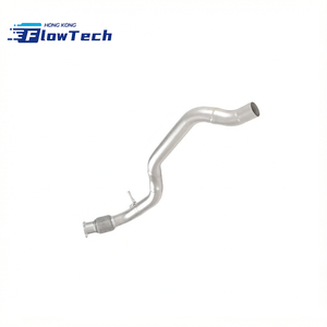 Tubo de escape recto para Audi A4L B9.5 2.0T, tubo de escape delantero de acero inoxidable, colector/tubo principal. - Product Image 4