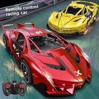 Voiture de course électrique télécommandée rechargeable pour enfants, échelle 1:22, jouet pour garçons de 0 à 24 mois, en plastique, pour usage intérieur