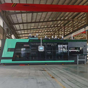 מכונת תרמופורמינג אוטומטית מהירה מפלסטיק PVC/PET/PP עם מנוע ומשאבה לערום, תפוקה גבוהה - Product Image 3