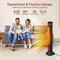 En gros Radiateur d'appoint électrique domestique Tower 2000W à chauffage rapide, avec effet flamme de cheminée et protection contre la surchauffe, pour l'hiver