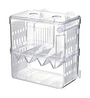 Boîte d'élevage de poissons avec plateau en V, alimentée par l'air et boîte de reproduction régulière pour Guppy vivipore