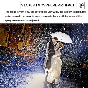 Partiler düğün ve noel kutlamaları için uygun dönen kar tanesi makinesi uzaktan kumandalı kar tanesi makinesi - Product Image 3