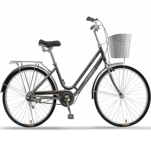 Dames 24 26 <span class=keywords><strong>pouces</strong></span> rétro vélo <span class=keywords><strong>femme</strong></span> vélo de ville vélo vélo avec panier pour femmes - Product Image 4