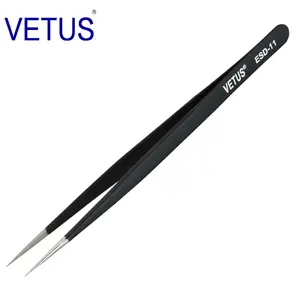 Good Quality Vetus ESD-11 Tweezers/Anti-static ESD Pointed Stainless Steel Tweezers/ Safe Antistatic Tweezers