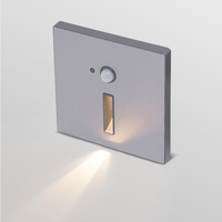 GONSU éclairage automatique led pour escalier intérieur détecteur de mouvement step wall light small square home screen light