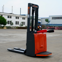 Gerbeur électrique MAIHUI 1,5 tonne entièrement autoportant avec levage hydraulique à pédale, batterie au plomb-acide, pneus en polyuréthane - Direct Usine