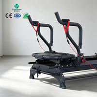 Reformer de Pilates Commercial CONTRON, Cadre Métallique Durable, Écologique, Multifonctionnel, Équipement d'Entraînement et de Fitness pour Studio
