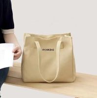 Sac fourre-tout en toile de luxe avec logo personnalisé, de haute qualité, résistant, en coton 16 oz, réutilisable, écologique, sac de shopping, cadeau