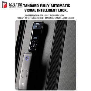 Porte d'entrée principale résidentielle extérieure moderne de haute qualité en acier de sécurité finition acier inoxydable antivol fabriquée en Chine - Product Image 2