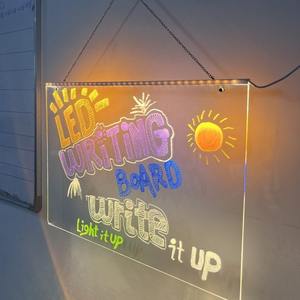Schermo di visualizzazione a <span class=keywords><strong>LED</strong></span> per la ricarica di illuminazione fai da te mercato notturno pubblicità lavagna acrilica per aziende ospedali negozi frontali - Product Image 3